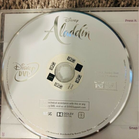 Aladdin DVD - Picture 1 of 1